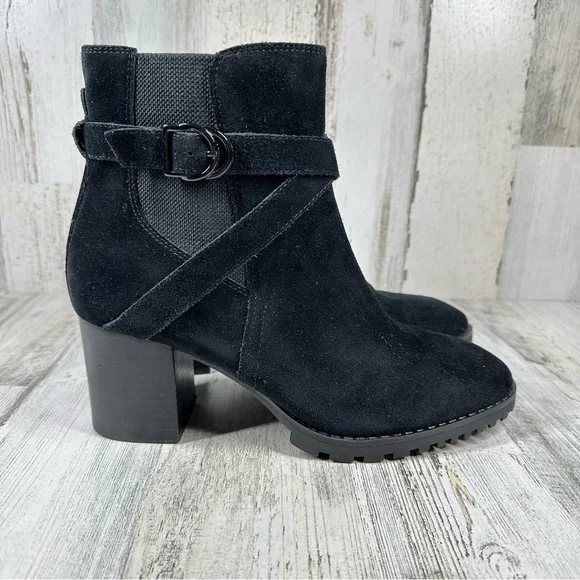 Blondo Tamzin Waterproof Bootie in Black Suede #964 - Picture 6 of 12